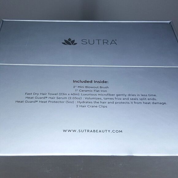 Sutra Limited Edition 7 Pc Styler Bundle Set Blowout Brush Flat Iron Serum Towel - Picture 7 of 7